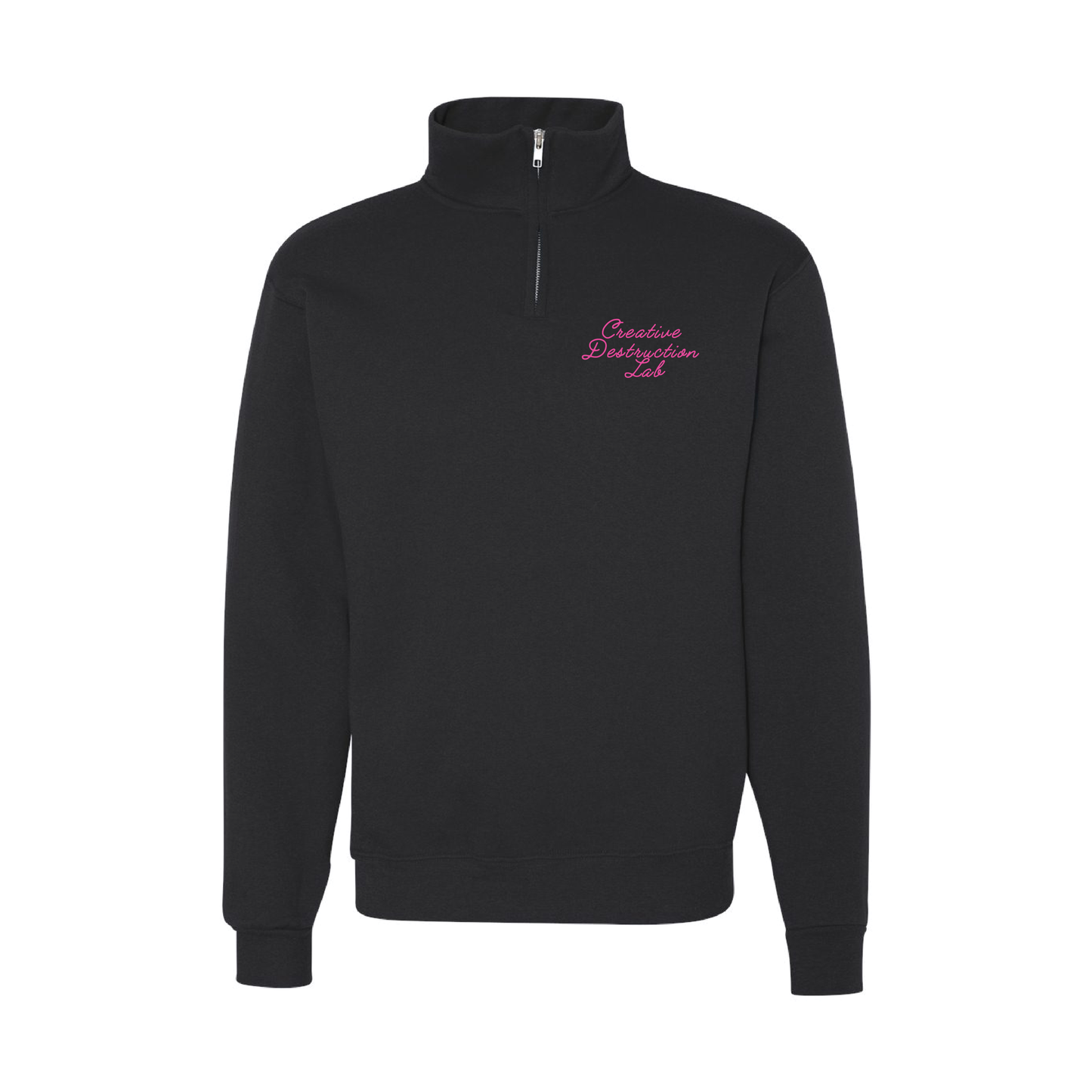 Script Quarter-Zip – Black