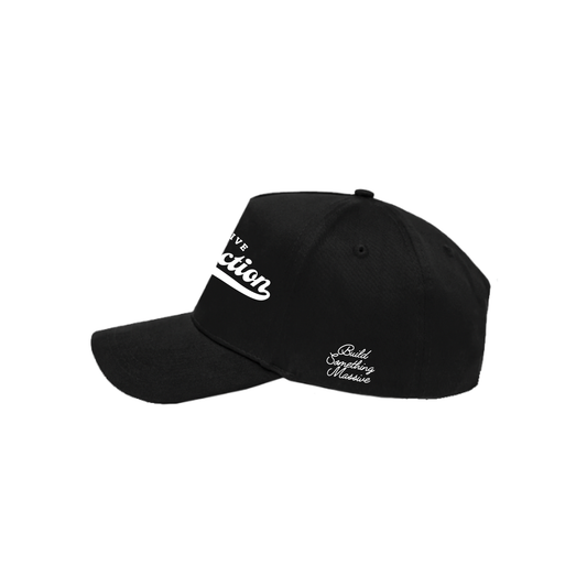 Varsity Hat – Black & White Stitch
