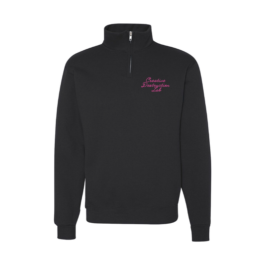Script Quarter-Zip – Black