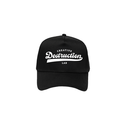 Varsity Hat – Black & White Stitch